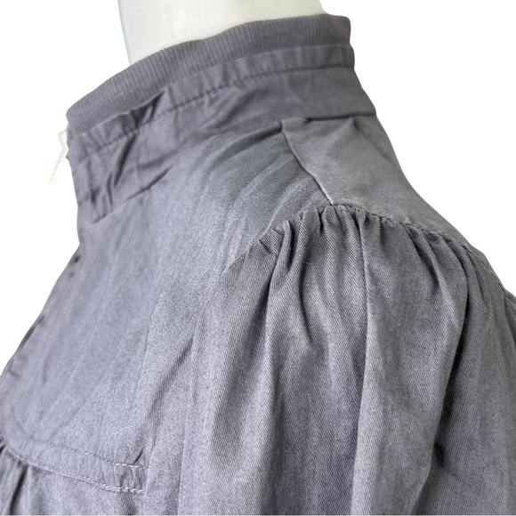 Forever 21 Retro Bomber Jacket Zip Up Lightweight 80s Coat Gray Women’s Small S - Picture 8 of 16